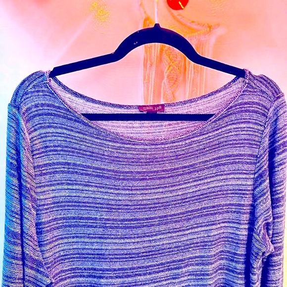 ⭐️J.JILL WEAREVER Collection Lightweight Tunic Shirt, Sz. L, Classy 💙🌻 - Picture 5 of 10